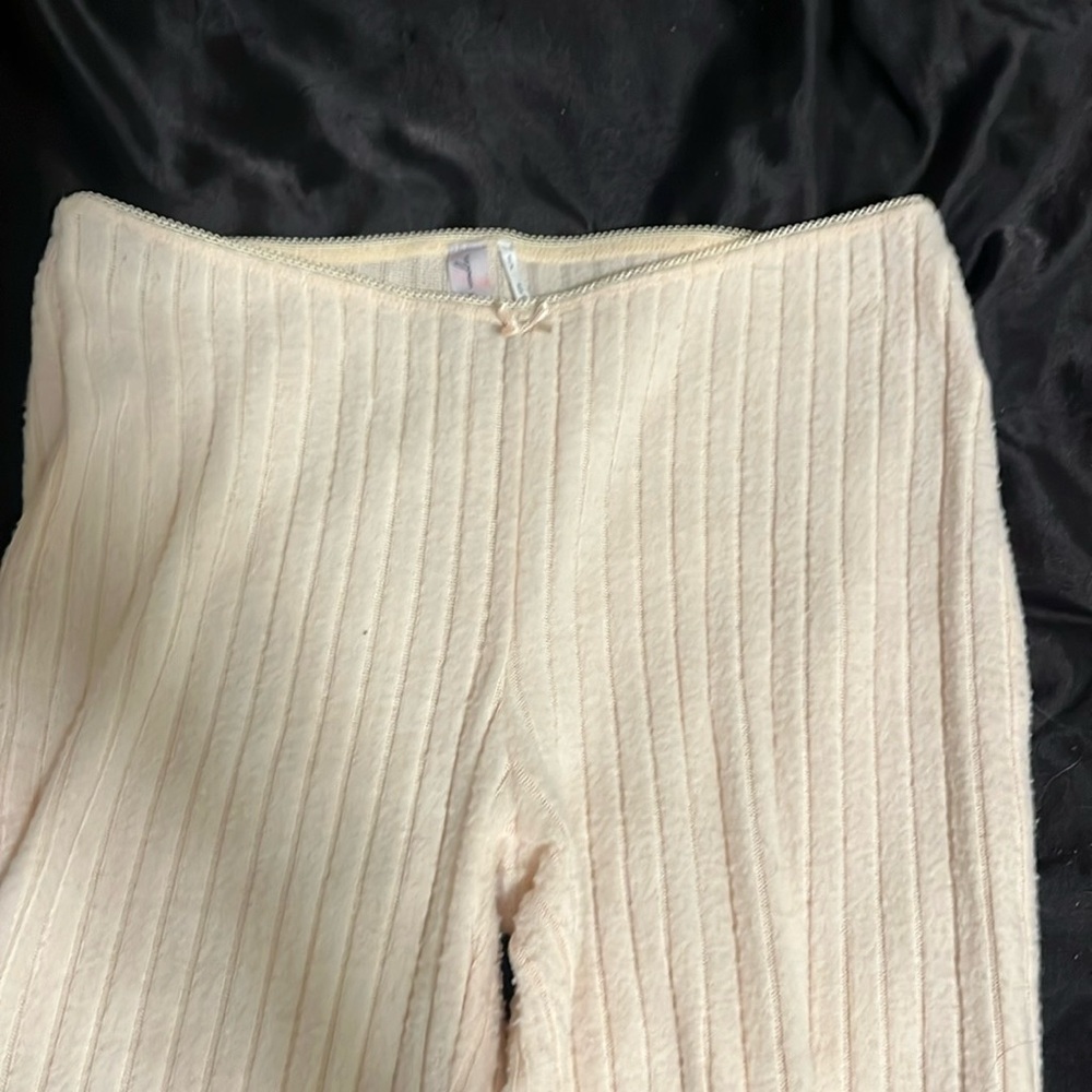 Size small cream colored lounge pants from Urban Outfitters